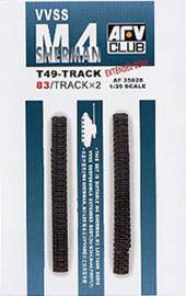 AFV-Club AF35028 M4 T49 Tracks (83 LINKS/SOFT RUBBER) 1:35