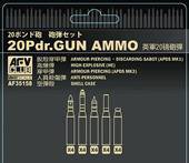 AFV-Club 35158 British 20 pdr ammo set 1:35