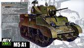 AFV-Club 35161 US M5A1 Late type w/Hedgerow cutter 1:35