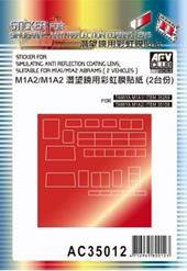 AFV-Club AC35012 Sticker anti reflection for M1A1 M1 M2 1:35