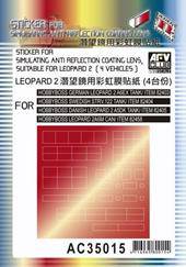 AFV-Club AC35015 Sticker anti reflection for Leopard 1:35