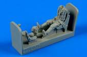 Aerobonus 480076 Russian WWII pilot with seat for P-39 Ai 1:48