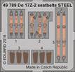 Eduard 49789 Do 17Z-2 seatbelts Steel for ICM 1:48