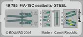 Eduard 49795 F/A-18C seatbelts Steel for Kinetic 1:48
