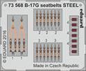 Eduard 73568 B-17G seatbelts Steel for Airfix 1:72