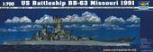 Trumpeter 05705 Battleship USS Missouri BB-63 1991 1:700