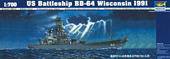 Trumpeter 05706 Battleship USS Wisconsin BB-64 1991 1:700