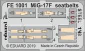 Eduard FE1001 MiG-17F seatbelts Steel for Hobby Boss 1:48