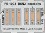 Eduard FE1003 B5N2 seatbelts Steel for Hasegawa 1:48