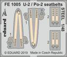 Eduard FE1005 U-2 / Po-2 seatbelts Steel for ICM 1:48