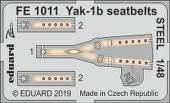 Eduard FE1011 Yak-1b seatbelts Steel for Zvezda 1:48