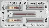 Eduard FE1017 A6M5 seatbelts Steel for Tamiya 1:48