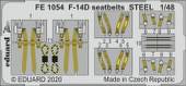 Eduard FE1054 F-14D seatbelts Steel for AMK 1:48