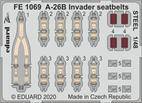 Eduard FE1069 A-26B Invader seatbelts Steel for ICM 1:48