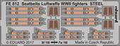 Eduard FE812 Seatbelts Luftwaffe WWII for ICM Steel 1:48