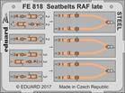 Eduard FE818 Seatbelts RAF Late Steel 1:48