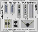 Eduard FE865 F-35A seatbelts Steel for Meng 1:48