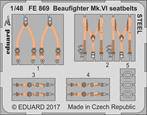 Eduard FE869 BeaufighterMk.VI seatbelts Steel for Tamiya 1:48