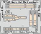 Eduard FE902 Swordfish Mk.II seatbelts Steel for Tamiya 1:48