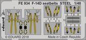 Eduard FE934 F-14D seatbelts Steel for Tamiya 1:48