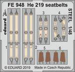 Eduard FE948 He 219 seatbelts Steel for Tamiya 1:48