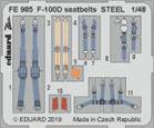 Eduard FE985 F-100D seatbelts STELL for Trumpeter 1:48