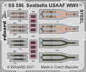 Eduard SS586 Seatbelts USAAF WWII Steel 1:72