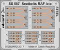 Eduard SS587 Seatbelts RAF late Steel 1:72