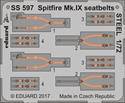 Eduard SS597 Spitfire Mk.IX seatbelts Steel f.Eduard 1:72