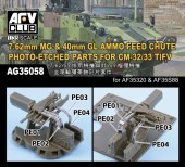 AFV-Club AG35058 7.62mm MG & 40mm GL AMMO FEED CHUTE PE for CM-32/33 TIFV 1:35