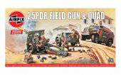 Airfix A01305V 25pdr Field Gun & Quad, Vintage Classics 1:76
