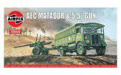 Airfix A01314V AEC Matador & 5.5inch Gun, Vintage Classics 1:76