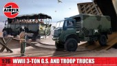Airfix A03306A WWII 3-ton 4x4 General Service & Troop Trucks 1:76