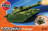 Airfix J6022 Quickbuild Challenger Tank -Green 