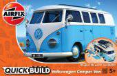Airfix J6024 Quickbuild Volkswagen Camper Van - Blue 