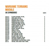 AK Interactive AK EXPMOD0002 Wargame Terrains Module
