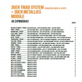 AK Interactive AK EXPMOD0043 3Gen Triad System (Shadow, Base & Light) + 3gen Metallics Module