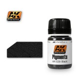 AK Interactive AK039 BLACK  (35 ml) - Pigment Colors