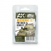 AK Interactive AK064 GREEN VEHICLES WEATHERING SET