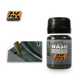 AK Interactive AK070 WASH FOR PANZER GREY VEHICLES  - Weathering Products (35 ml)
