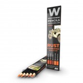 AK Interactive AK10041 WATERCOLOR PENCIL SET RUST AND STREAKING SET