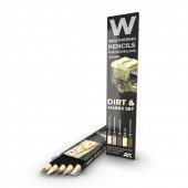 AK Interactive AK10044 WATERCOLOR PENCIL SET SPLASHES, DIRT AND STAINS SET