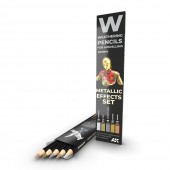 AK Interactive AK10046 WATERCOLOR PENCIL SET METALLICS SET