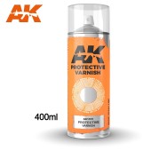 AK Interactive AK1015 Protective Varnish - Spray 400 ml (Includes 2 nozzles)