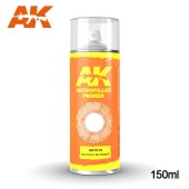 AK Interactive AK1018 Microfiller Primer - Spray 150 ml (Includes 2 nozzles)