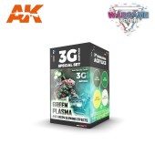 AK Interactive AK1064 WARGAME Color Set: Green Plasma and Glowing Effects Set - (4 x 17 ml) - 3rd Generation Acrylic