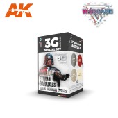 AK Interactive AK1070 WARGAME Color Set: Eternal Darkness - (4 x 17 ml) - 3rd Generation Acrylic
