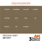 AK Interactive AK11017 Reddish Grey 17ml