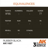 AK Interactive AK11027 Rubber Black 17ml