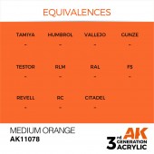 AK Interactive AK11078 Medium Orange 17ml